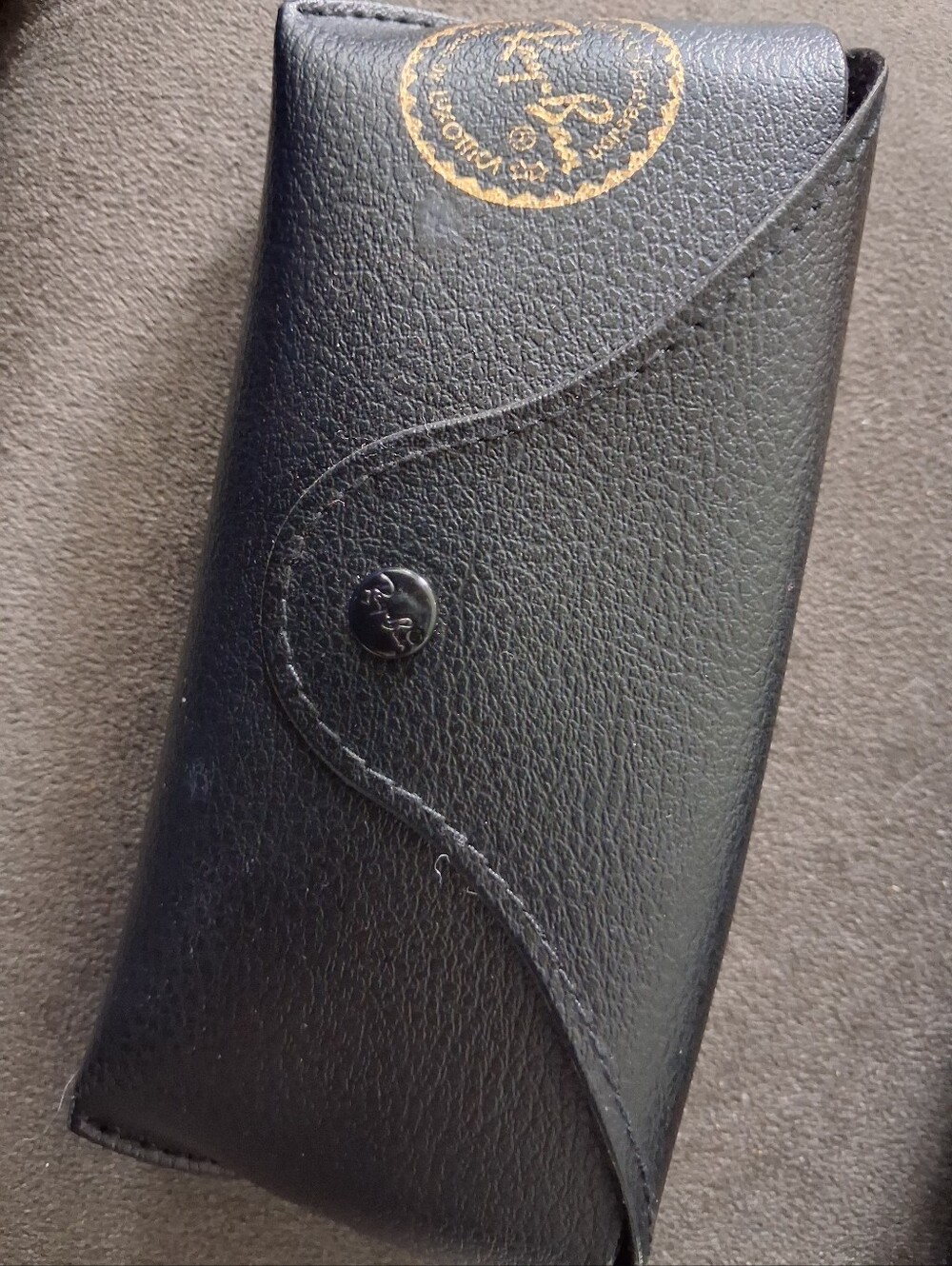 Ray-Ban Black Leatherette Sunglasses Case - Classic Protective Pouch